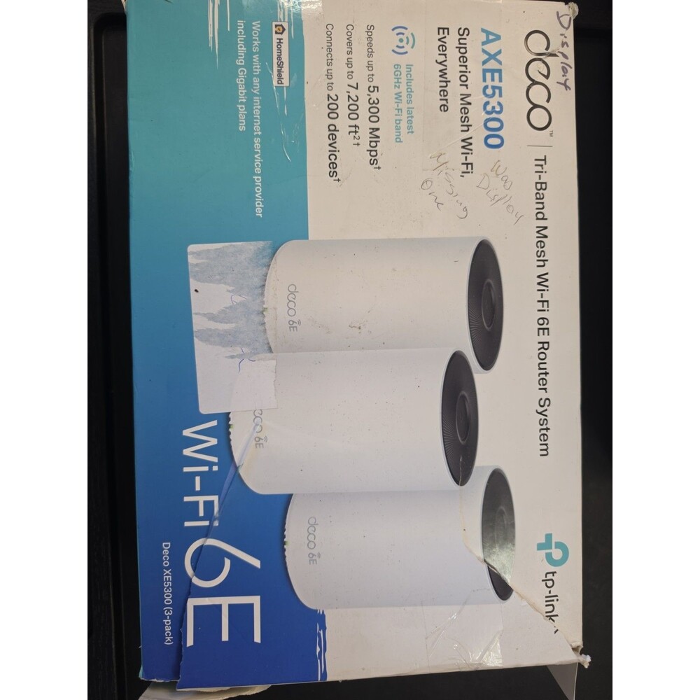 TP-LINK DECO AXE5300 5300 Mbps 3 Port Wireless Router